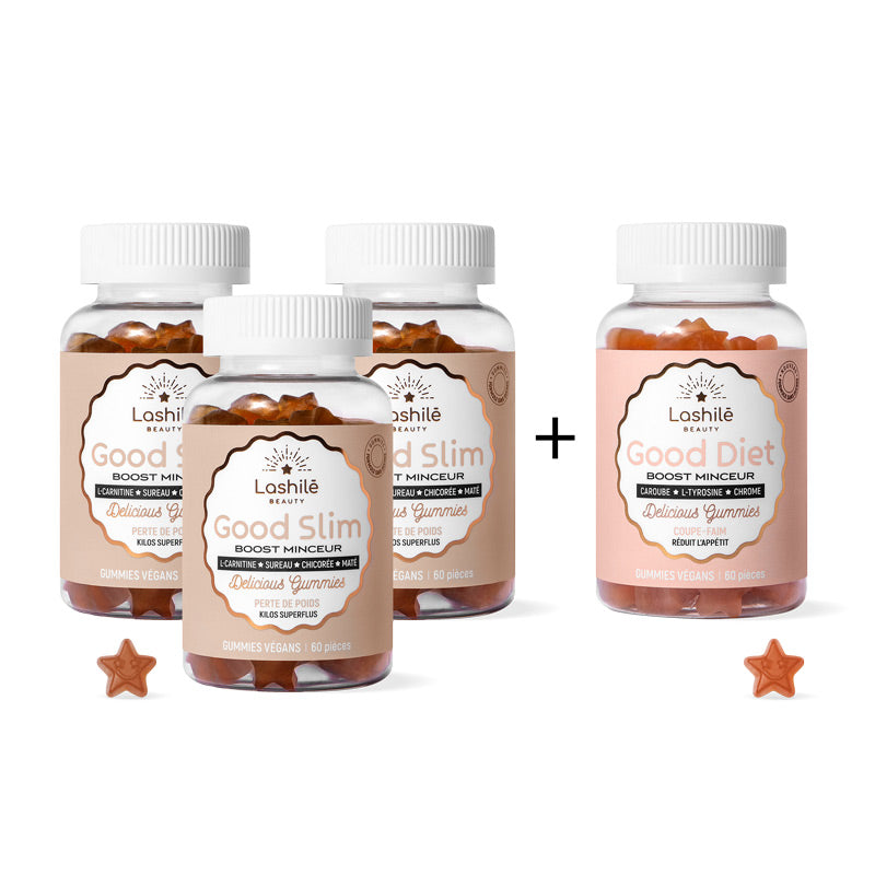 Pack Minceur Lashilé Beauty - Good Slim et Good Diet perte de poids et coupe-faim