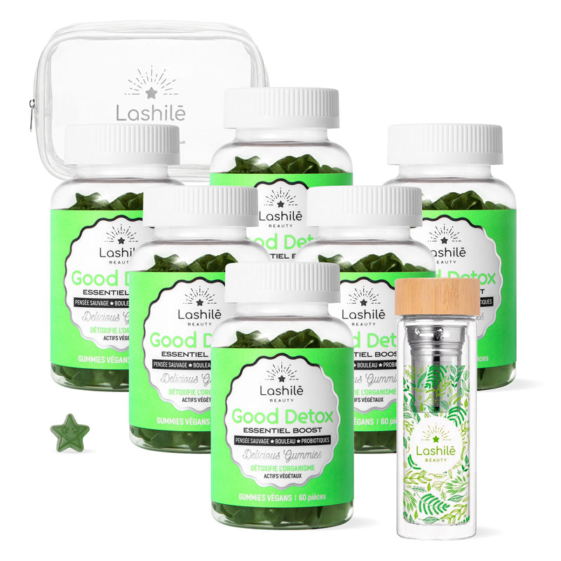 Gummies Good Detox Lashilé Beauty - Détox et drainage de l'organisme - Cure 6 mois