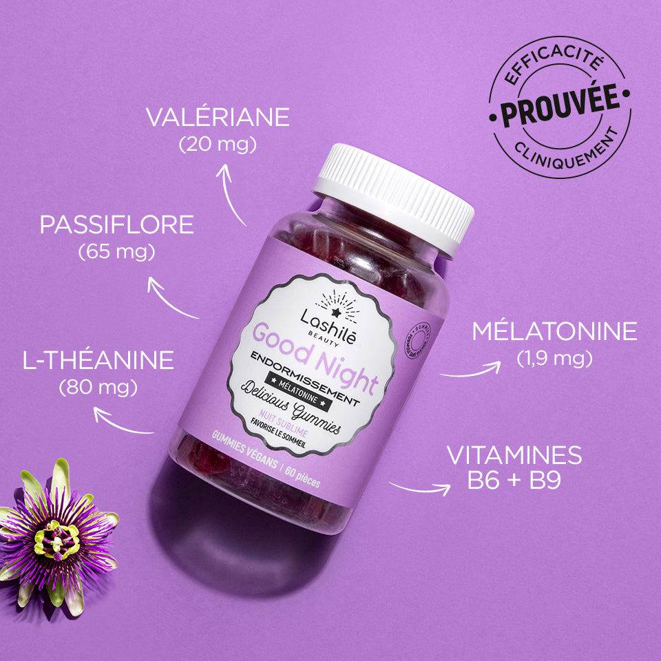 Lashilé Beauty - Gummies - Bien-être - sommeil - endormissement - Good Night -  Nutricosmétique - Compléments alimentaires - Pack 6 mois 3