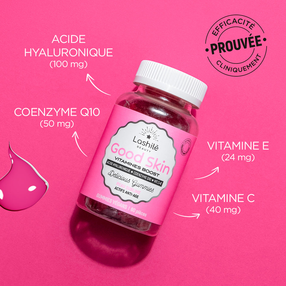 Lashilé Beauty - Gummies - Beauté - Anti-âge - Peau Sublime - Good Skin -  Nutricosmétique - Compléments alimentaires - Pack 6 mois 2