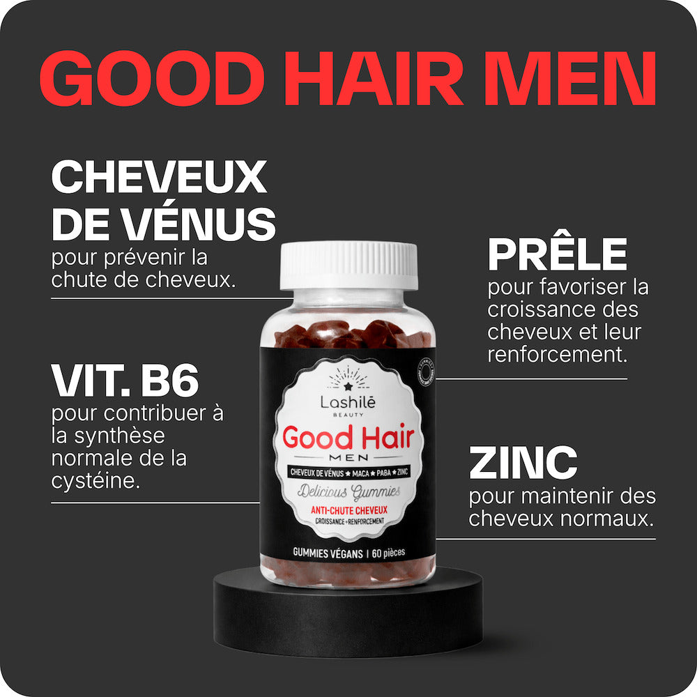 Good Hair Men Tratamiento anticaída para hombres - 3 meses