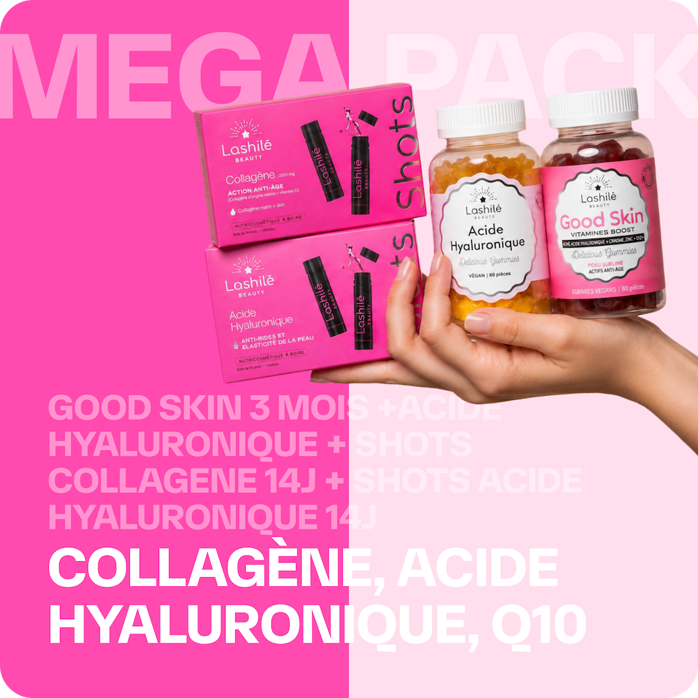 Mega Pack Piel- Colágeno, Ácido Hialurónico, Q10