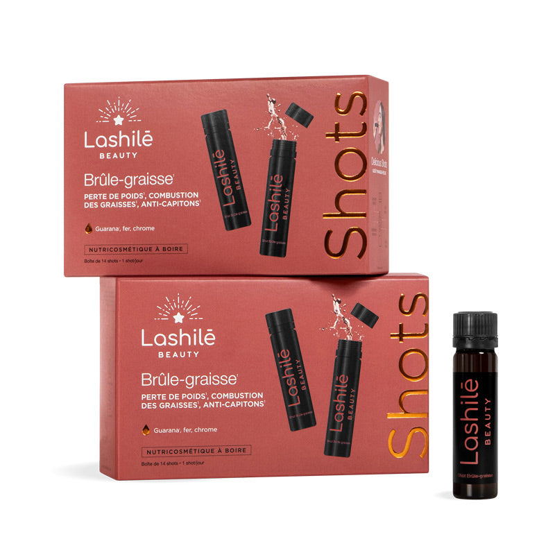 Shots Brûle-graisse Lashilé Beauty - Métabolisme boosté et perte de poids - Cure 1 mois