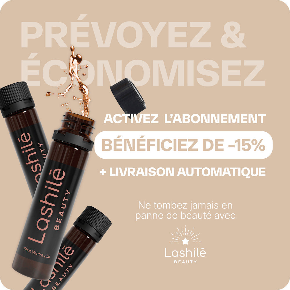 Shots Vientre plano - 1 mes
